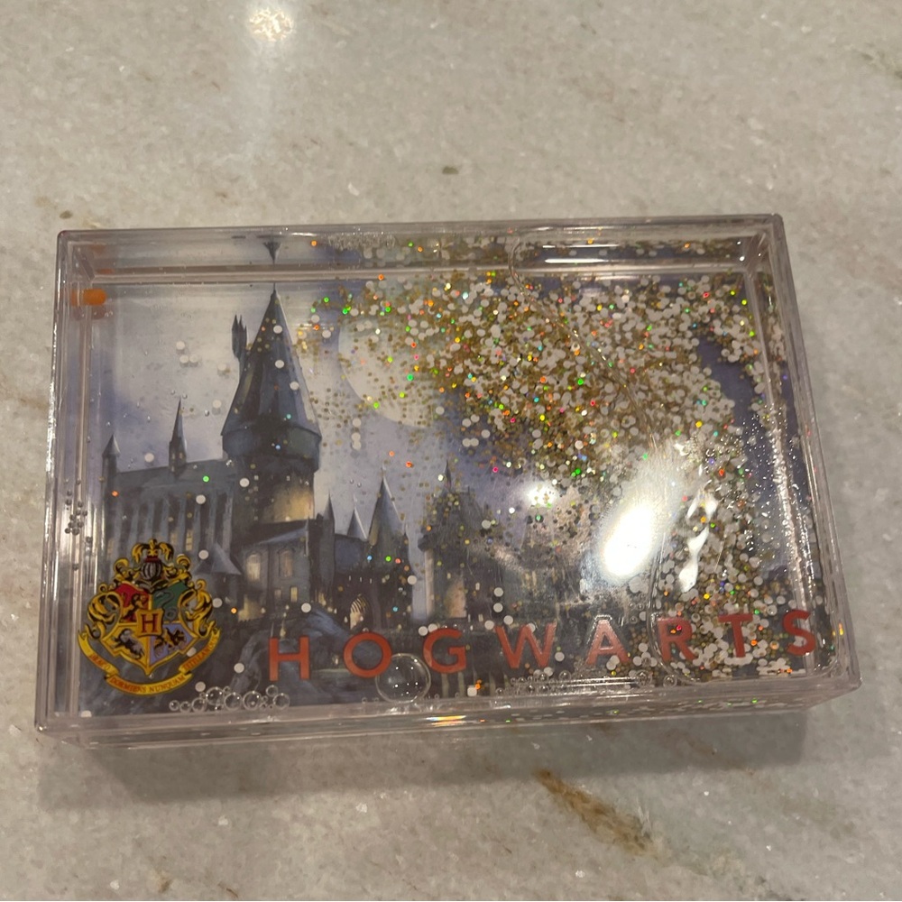 Harry Potter Hogwarts Photo Picture Frame Shake Me Glitter